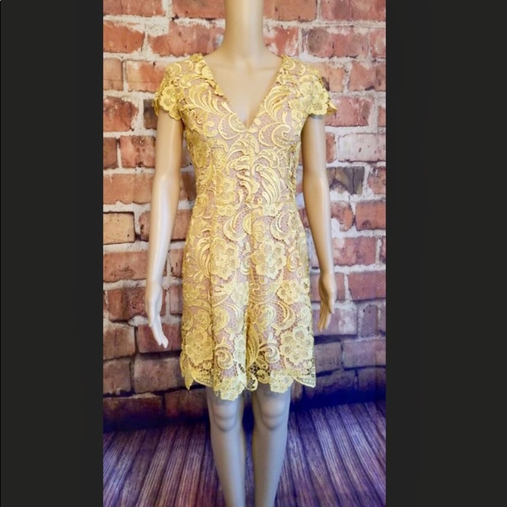 Dress the Population Lace Romper